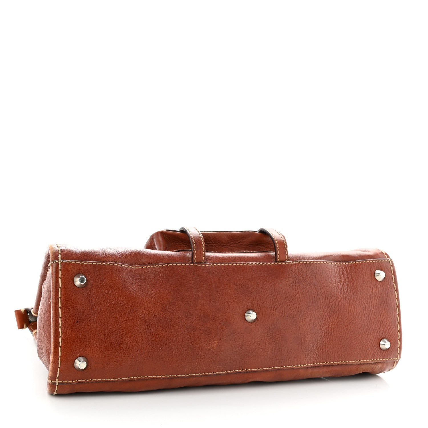 Chloe Calfskin Edith Satchel Ecureil Brown 4 of 13