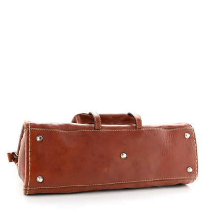 Chloe Calfskin Edith Satchel Ecureil Brown 4 of 13