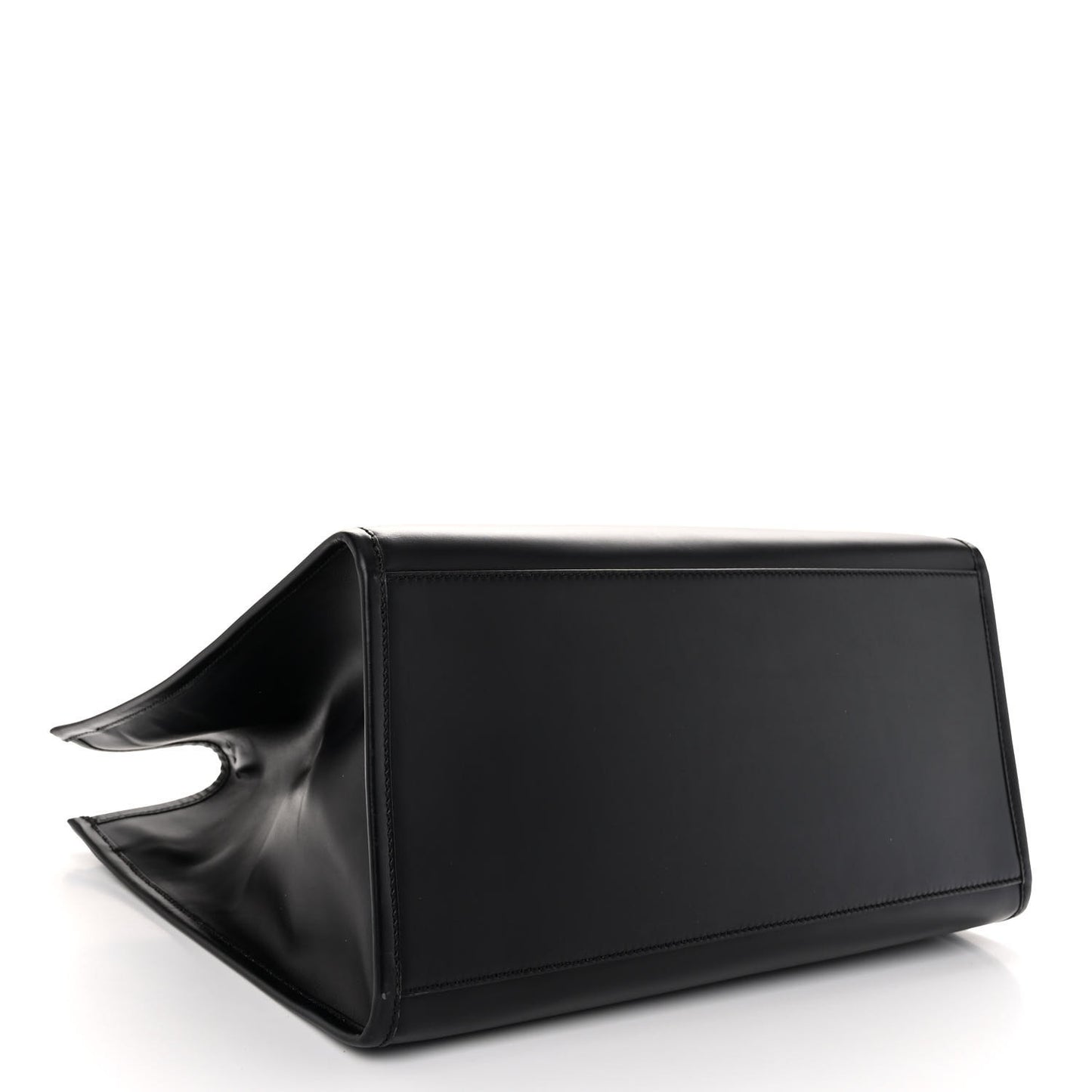 Vitello King Plexiglass Large Fendi Sunshine Shopper Tote Black