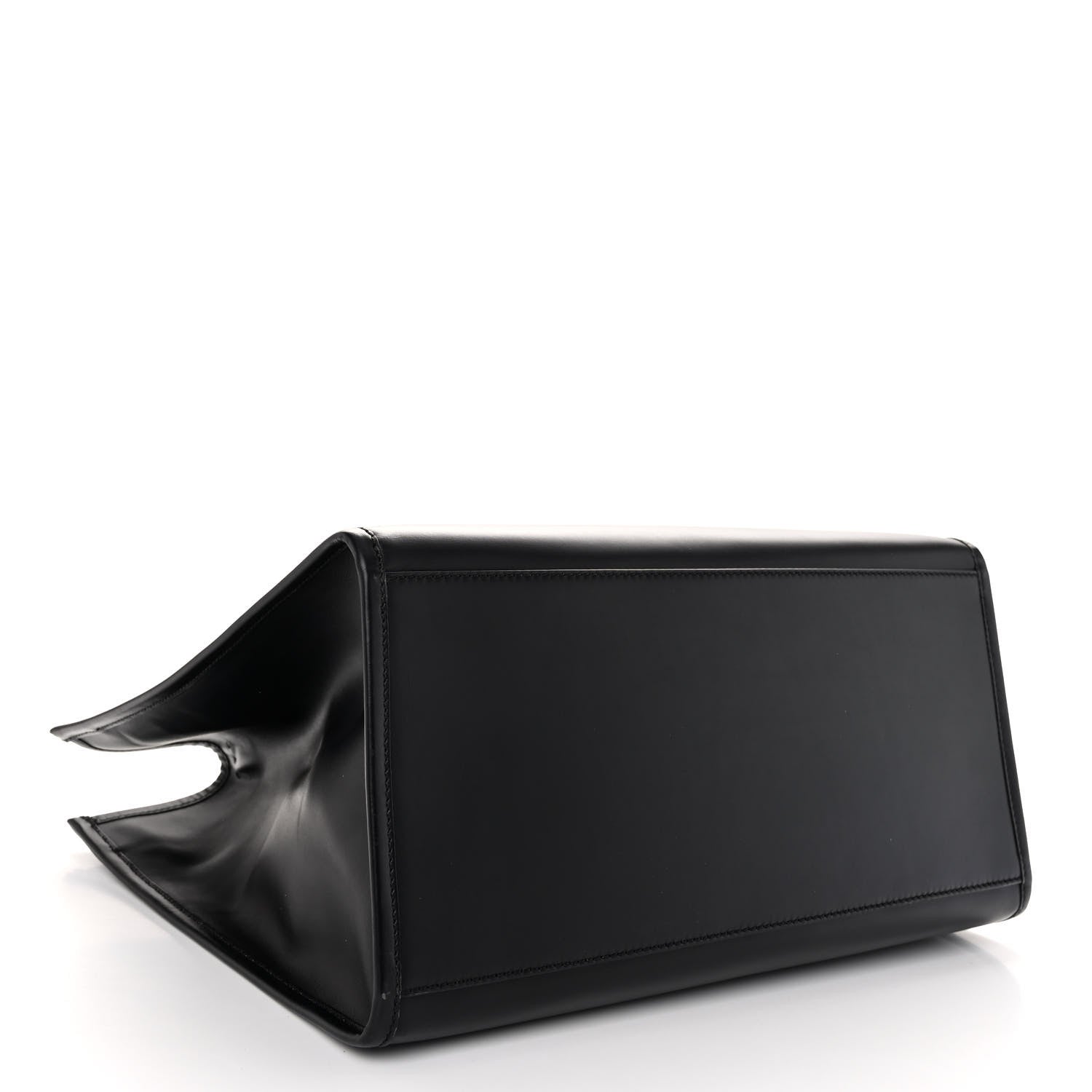 Fendi Vitello King Plexiglass Large Fendi Sunshine Shopper Tote Black 4 of 10