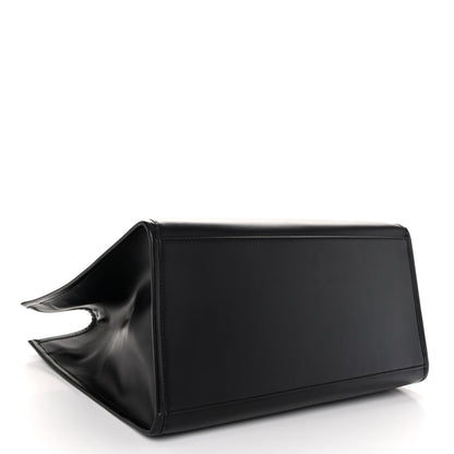 Fendi Vitello King Plexiglass Large Fendi Sunshine Shopper Tote Black 4 of 10