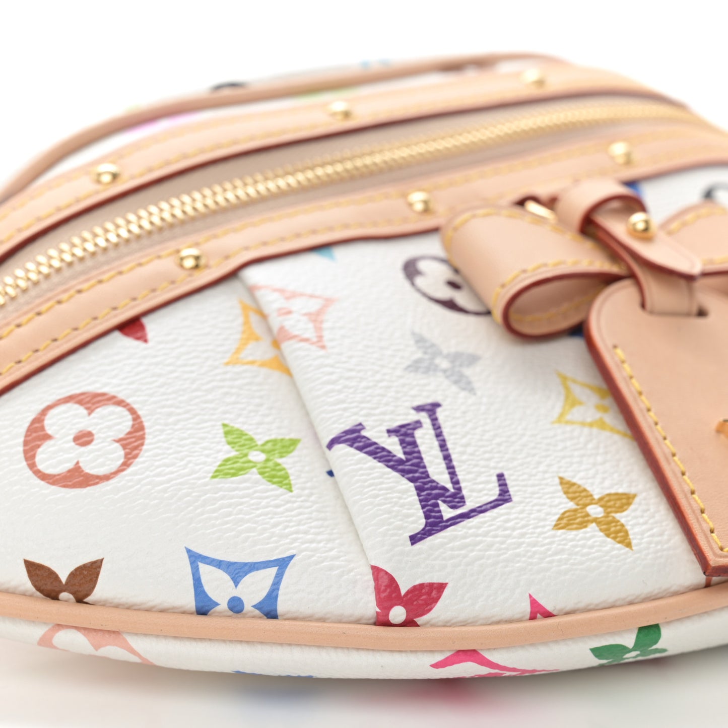LV X TM Monogram Multicolor High Rise Bumbag White