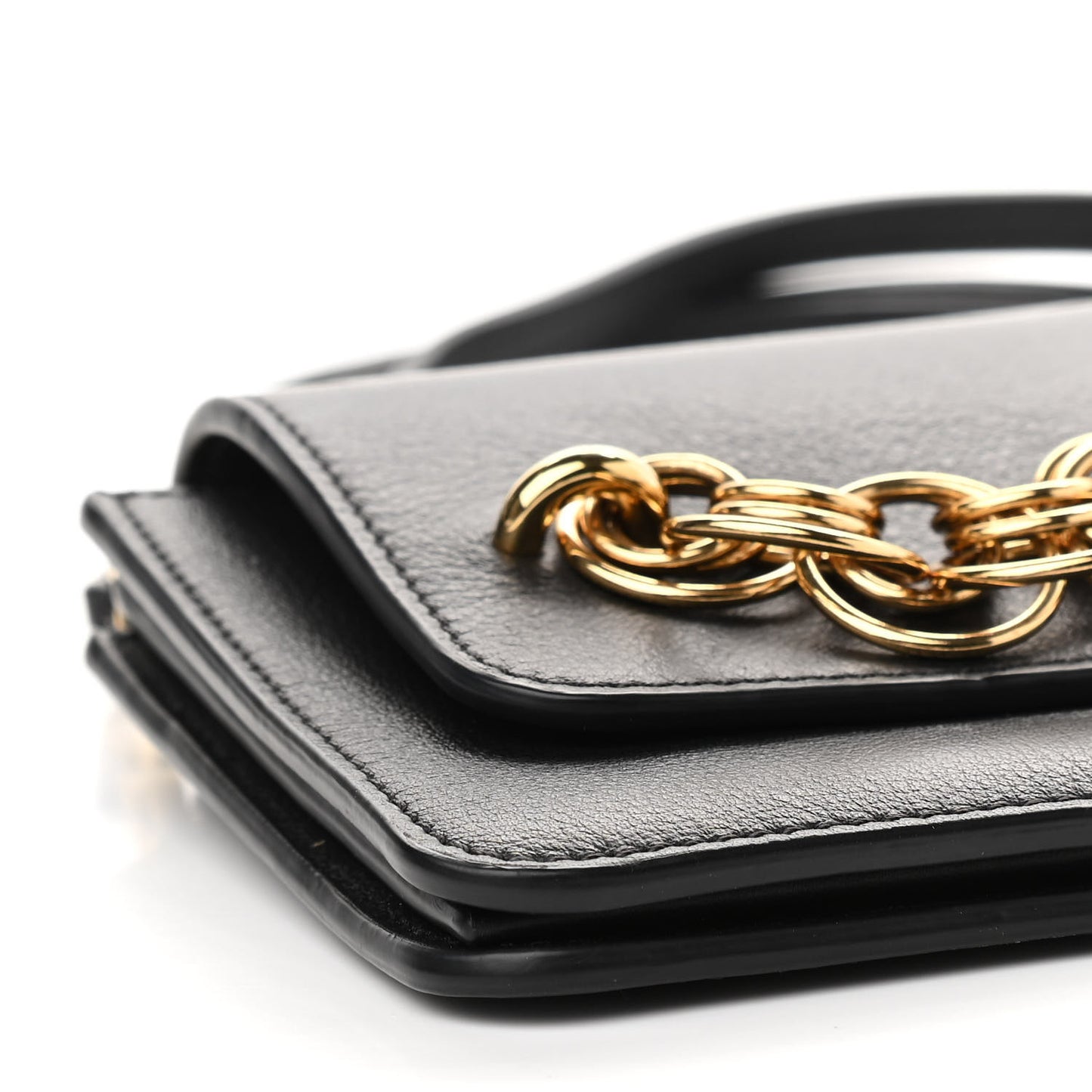 Smooth Calfskin Drew Bijou Clutch Black