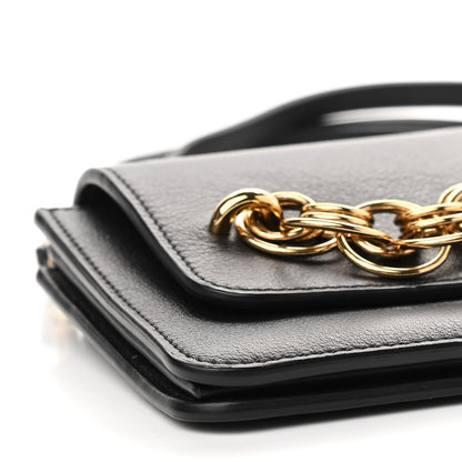 Chloe Smooth Calfskin Drew Bijou Clutch Black 8 of 10