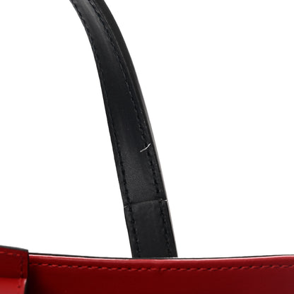 Gucci Soft GG Supreme Monogram Medium Crossbody Tote Beige Black Red 11 of 12
