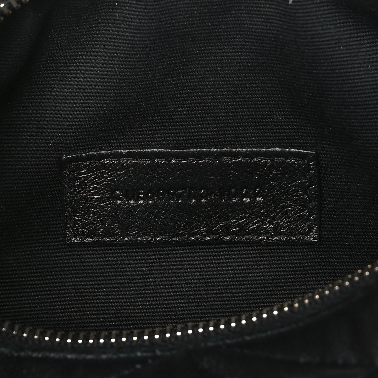 Lambskin Monogram Mini Sade Tube Bag Black