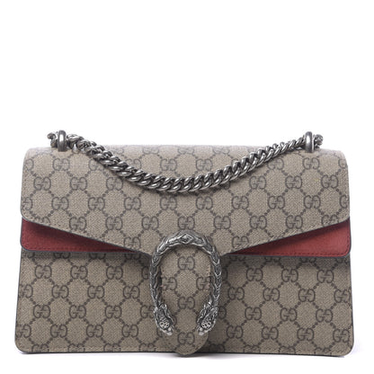 Gucci GG Supreme Monogram Small Dionysus Shoulder Bag Red 1 of 13