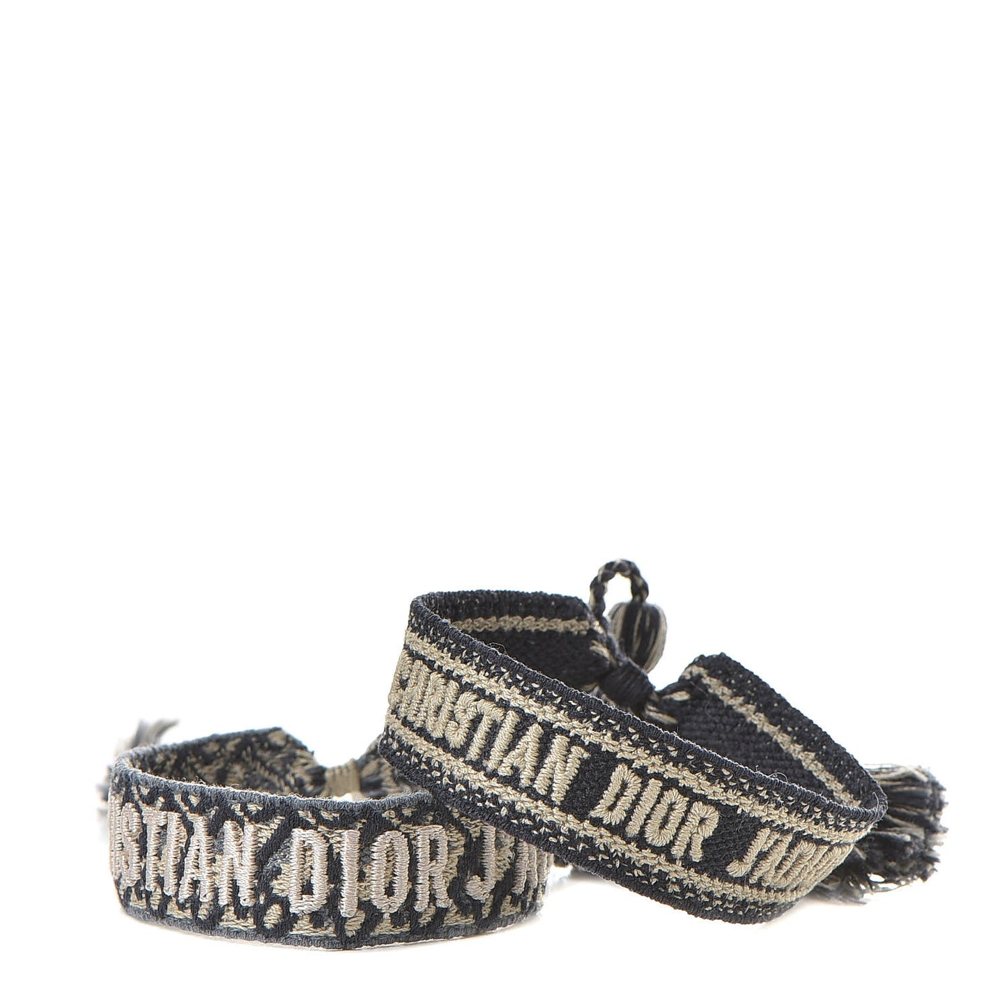 Woven Cotton J'Adior Friendship Bracelet Set Navy