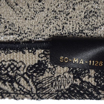 Christian Dior Canvas Embroidered Large Dioriviera Toile De Jouy Book Tote Black 7 of 8