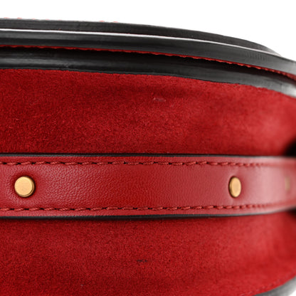 Chloe Calfskin Suede Small Nile Bracelet Bag Sepia Red 11 of 11