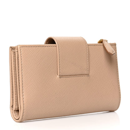 Prada Saffiano Metal Tab Wallet Cammeo 3 of 11