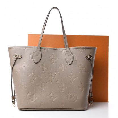 Louis Vuitton Empreinte Monogram Giant Neverfull MM Tourterelle 10 of 10