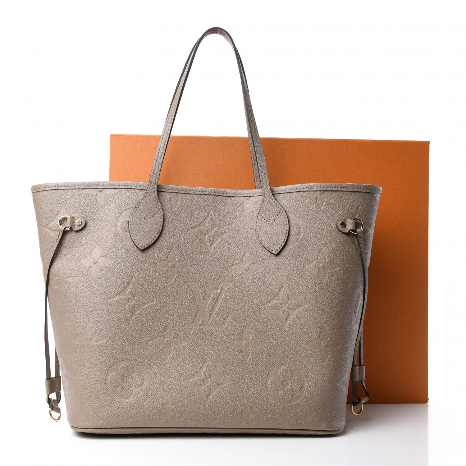 Louis Vuitton Empreinte Monogram Giant Neverfull MM Tourterelle 10 of 10
