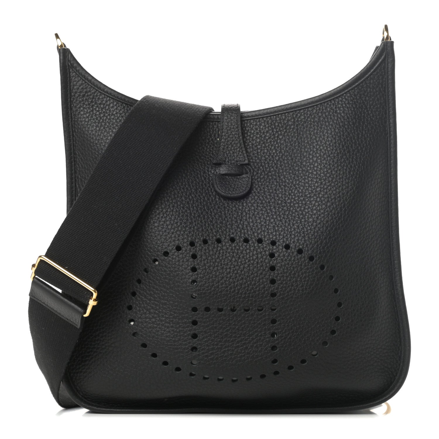 Hermes Taurillon Clemence Evelyne III PM Black 1 of 10