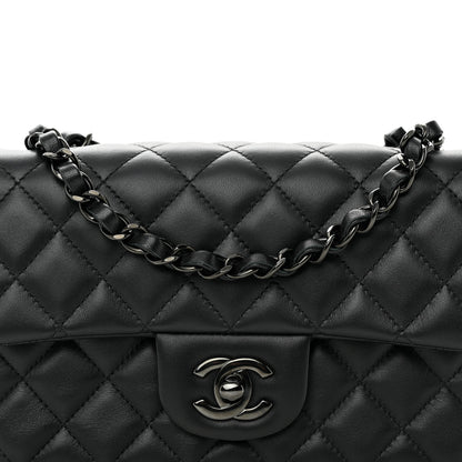 Chanel Lambskin Quilted Mini Rectangular Flap So Black 8 of 11