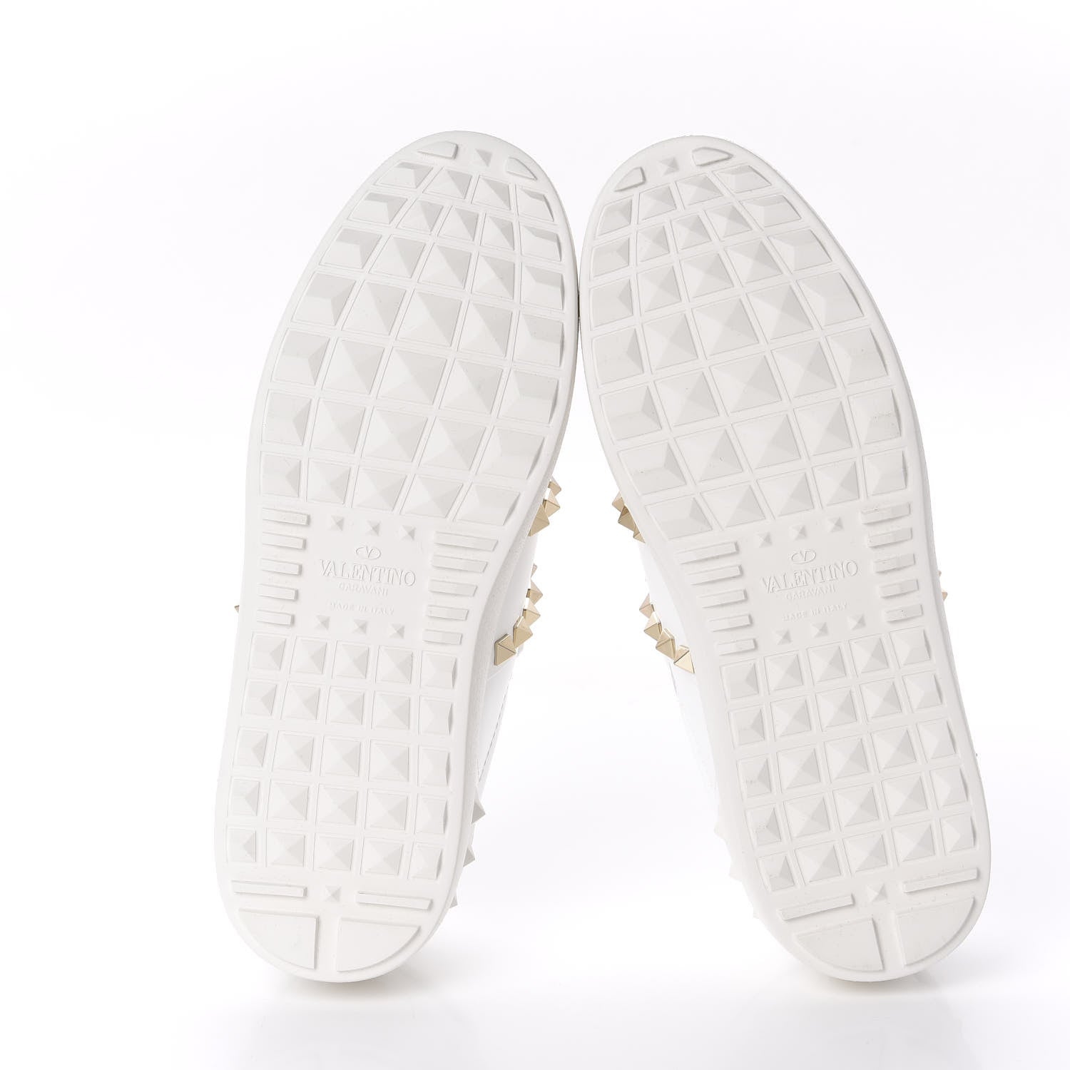 Valentino Garavani Calfskin Rockstud Untitled Open Sneakers 36 White 5 of 12