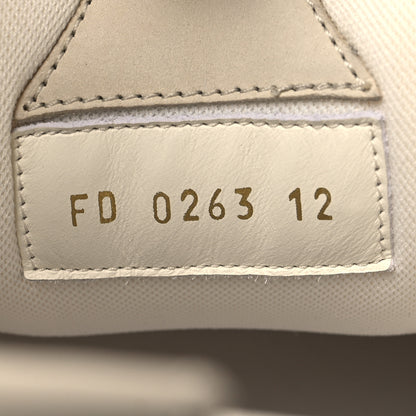 Louis Vuitton Mens LV Calfskin Mesh Skate Sneaker 12 Beige White 6 of 8