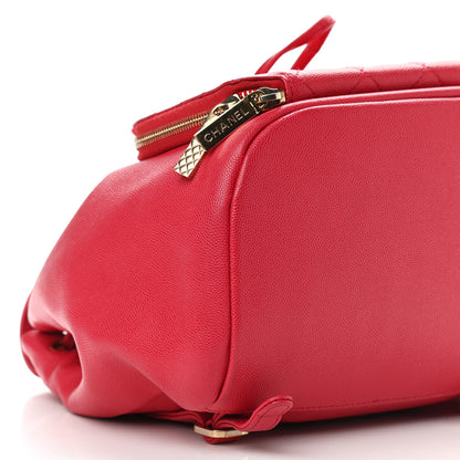 Chanel Caviar Quilted Business Affinity Backpack Red 7 of 10