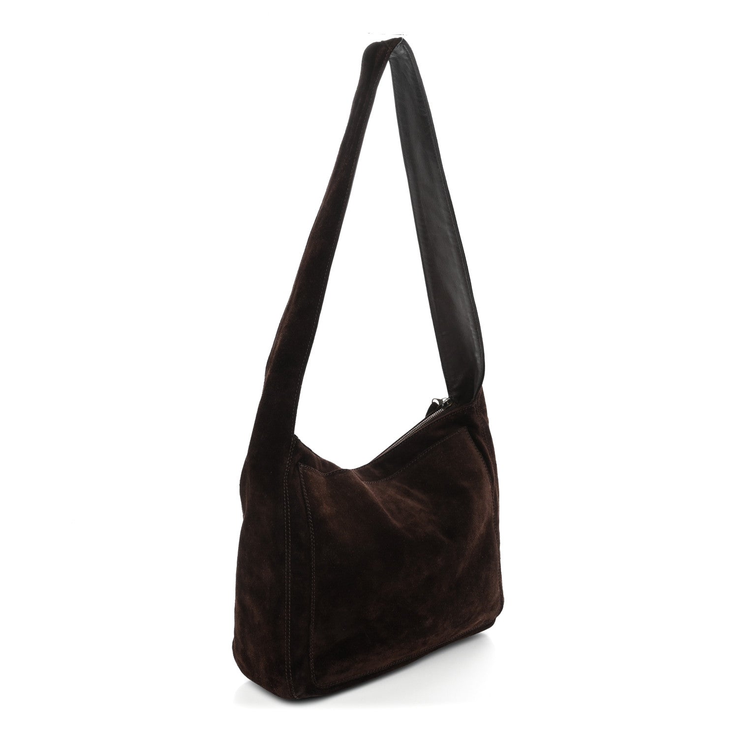 Chanel Suede CC Tassel Messenger Bag Brown 3 of 10