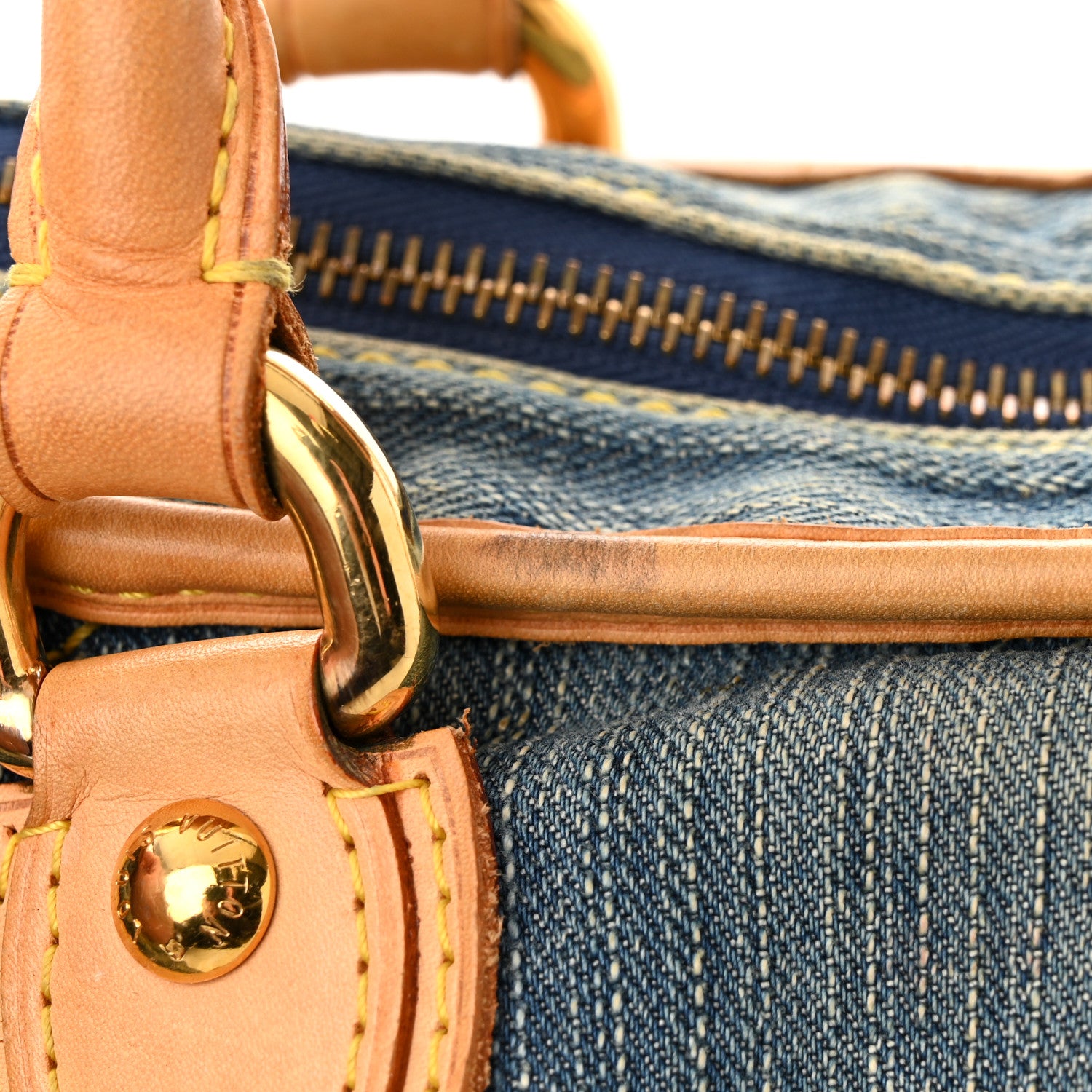 Louis Vuitton Denim Neo Cabby MM Blue 11 of 15