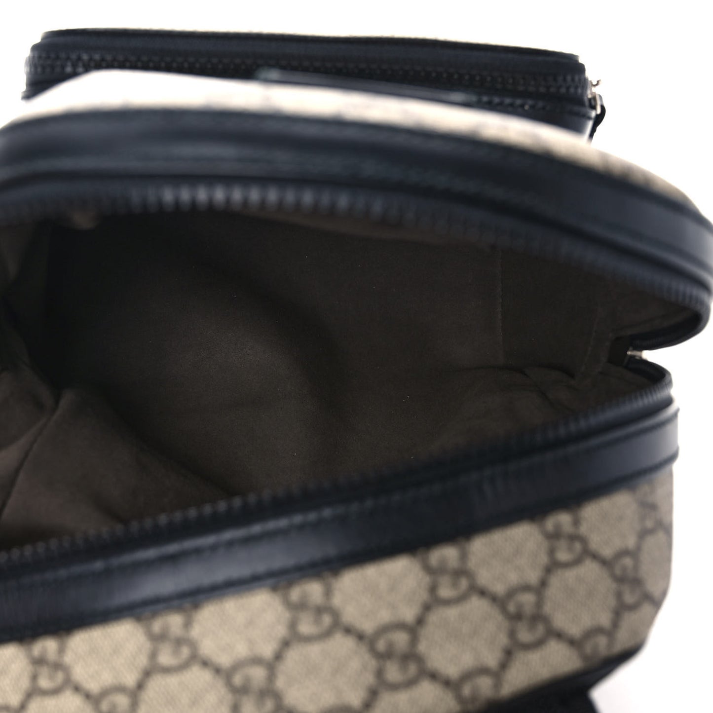 GG Supreme Monogram Small Eden Day Backpack Black