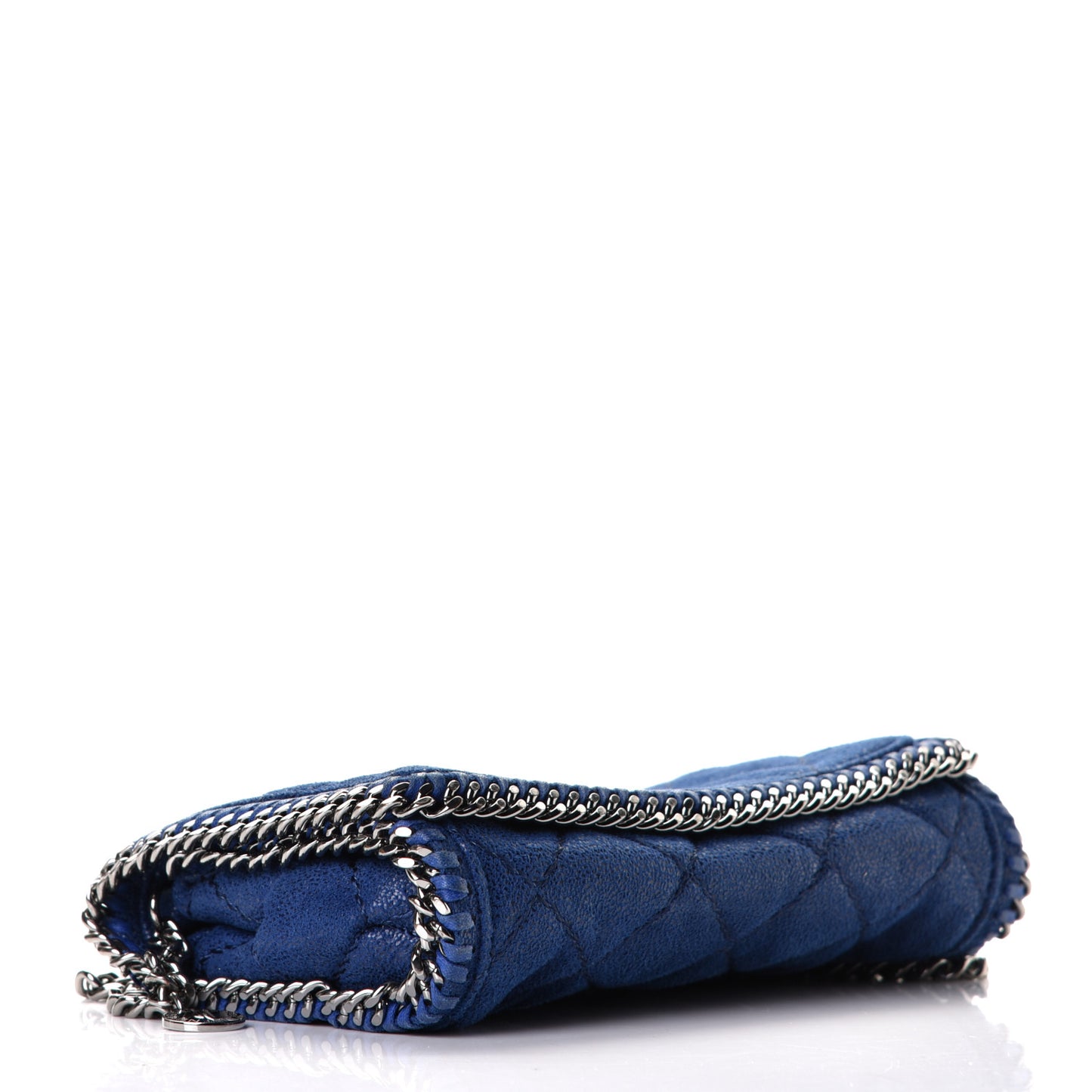 Shaggy Deer Quilted Falabella Crossbody Bag Blue