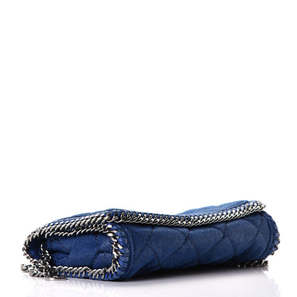 Stella McCartney Shaggy Deer Quilted Falabella Crossbody Bag Blue 3 of 5