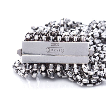 David Yurman Sterling Silver Eight-Row Box Chain Bracelet 4 of 6