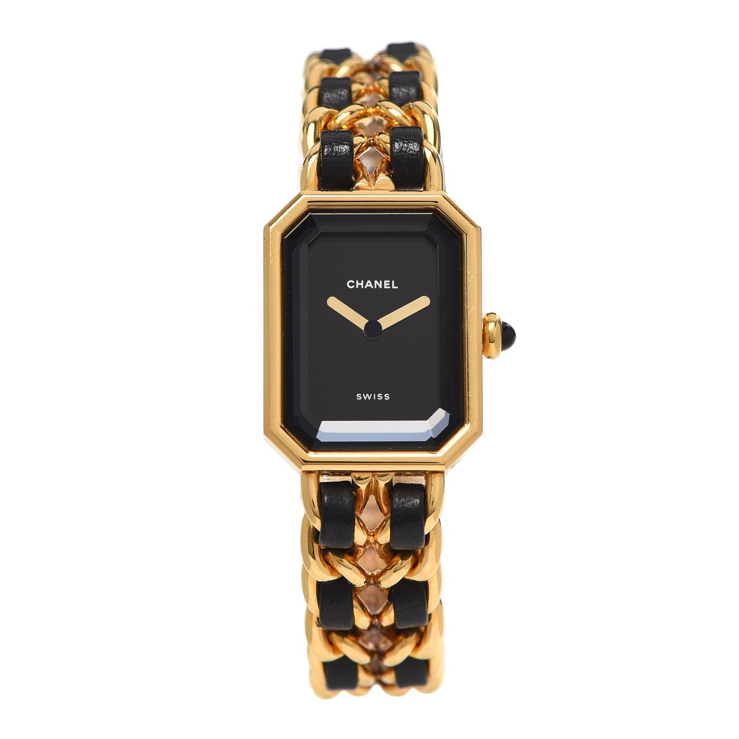 Stainless Steel Lambskin 20mm Chain Premiere Quartz Watch Gold L