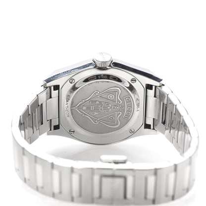 Gucci Stainless Steel Black Mother of Pearl 36mm Pantheon Quartz Watch 5 of 7