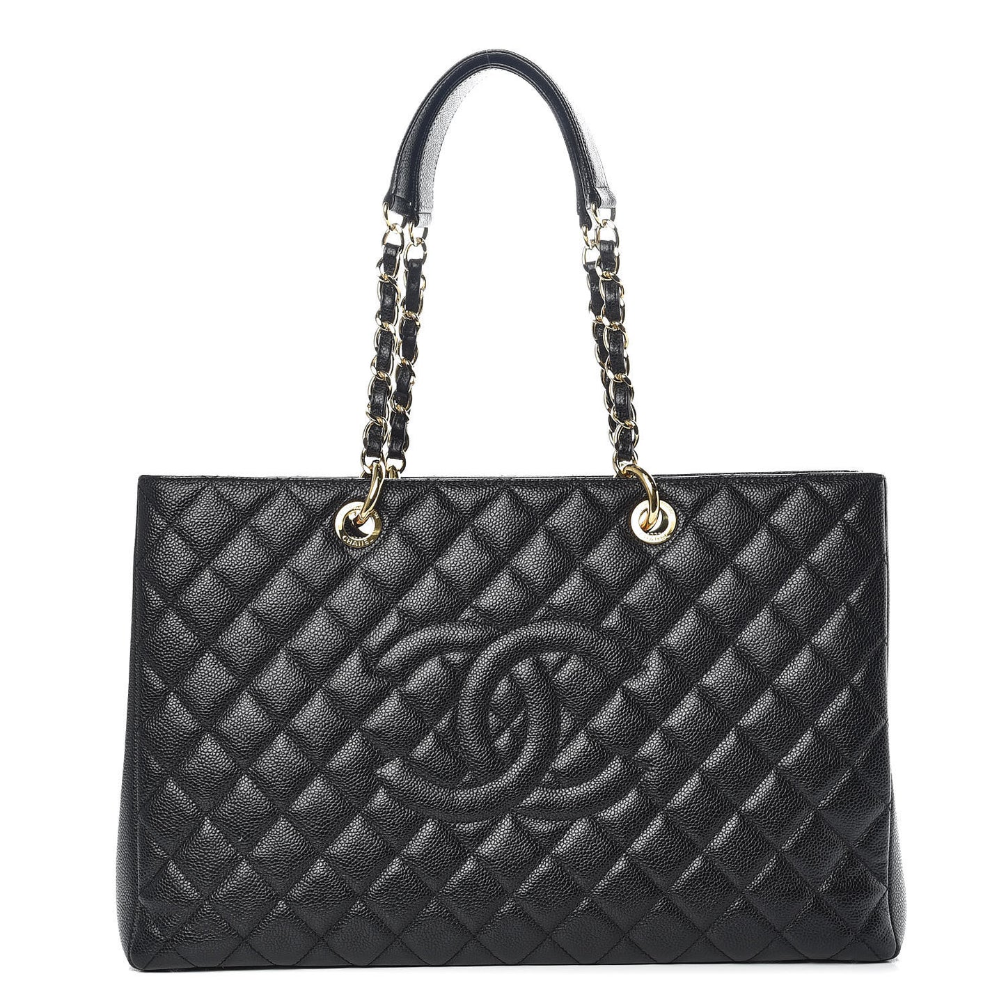 Caviar Quilted XL Grand Shopping Tote GST Black