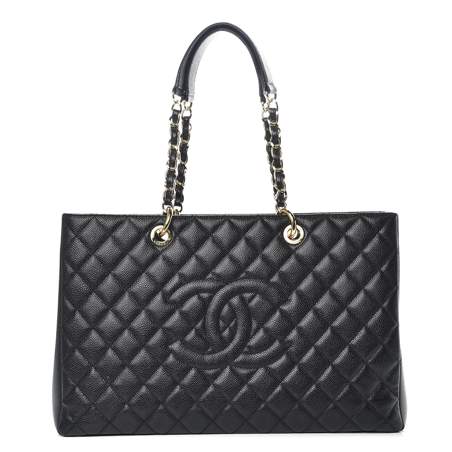 Chanel Caviar Quilted XL Grand Shopping Tote GST Black 1 of 10