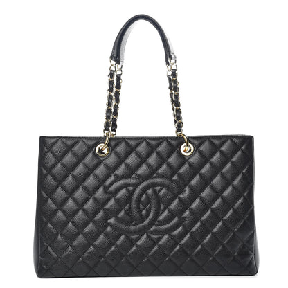 Chanel Caviar Quilted XL Grand Shopping Tote GST Black 1 of 10