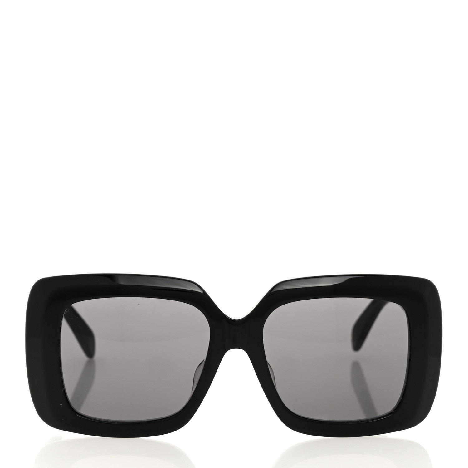 Celine Acetate Rectangular Bold 3 Dots Sunglasses CL40263F Black 2 of 7
