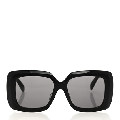Celine Acetate Rectangular Bold 3 Dots Sunglasses CL40263F Black 2 of 7