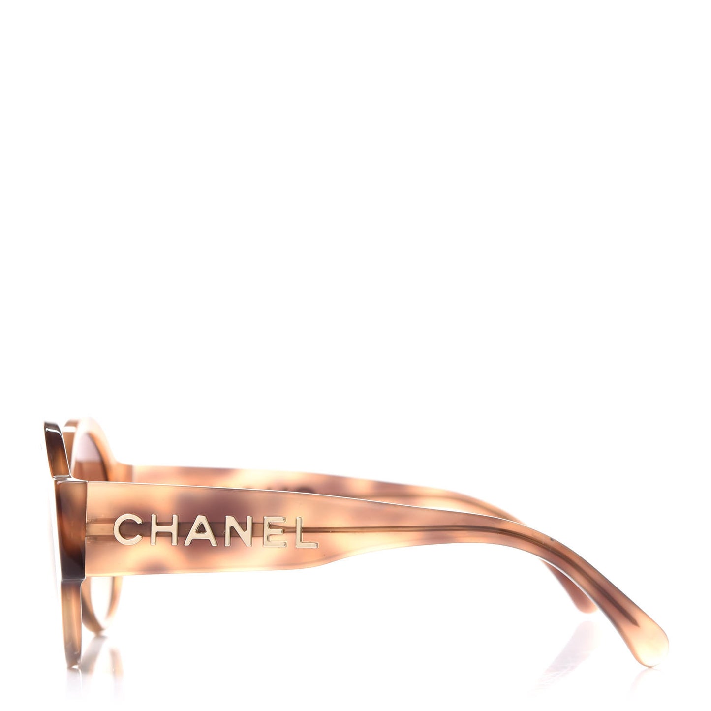Acetate Polarized Round Sunglasses 5410 Light Tortoise