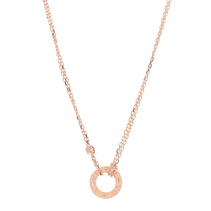 Cartier 18K Pink Gold 2 Diamond LOVE Necklace 1 of 7