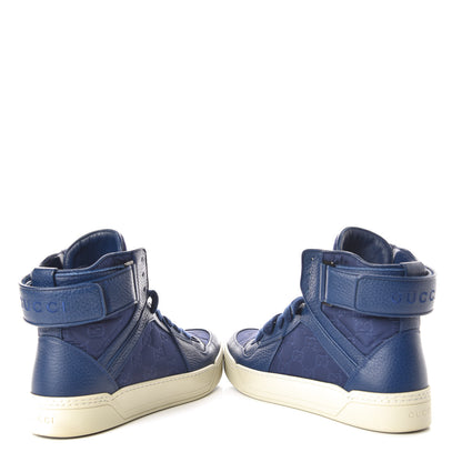Gucci Nylon Monogram Mens Camelot High Top Sneakers 8.5 Tide 6 of 16