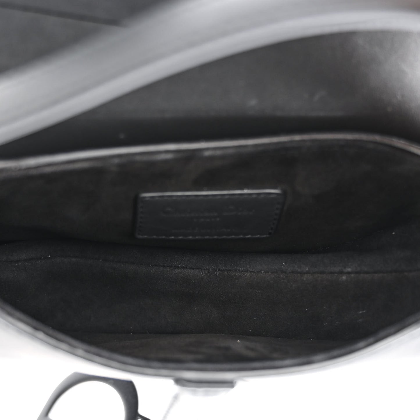 Ultra Matte Calfskin Mini Saddle Bag Black