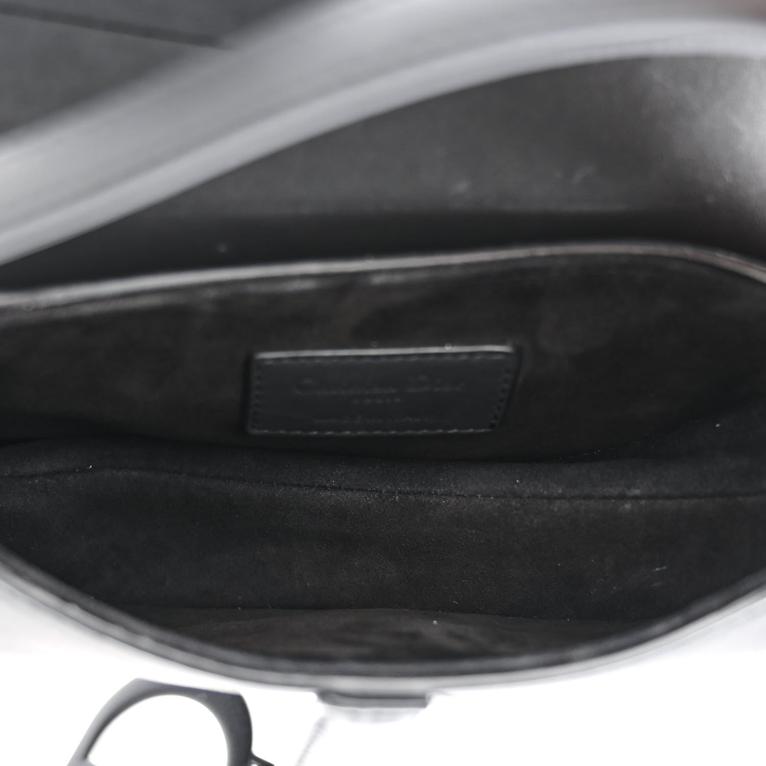Christian Dior Ultra Matte Calfskin Mini Saddle Bag Black 5 of 10
