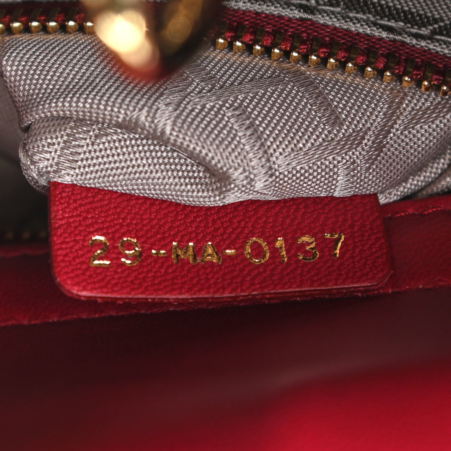 Christian Dior Lambskin Cannage Small Lucky Badges My Lady Dior Red 7 of 13
