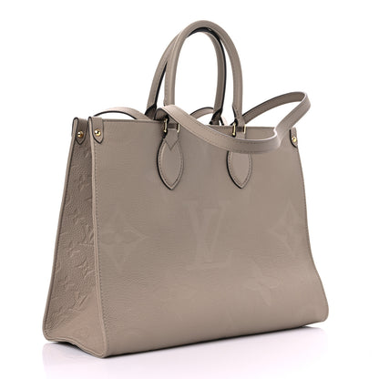 Louis Vuitton Empreinte Monogram Giant Onthego MM Tourterelle 2 of 8