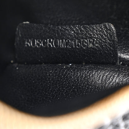 Burberry Signature Grain Calfskin Check Embossed Small Canterbury Tote Black 9 of 17