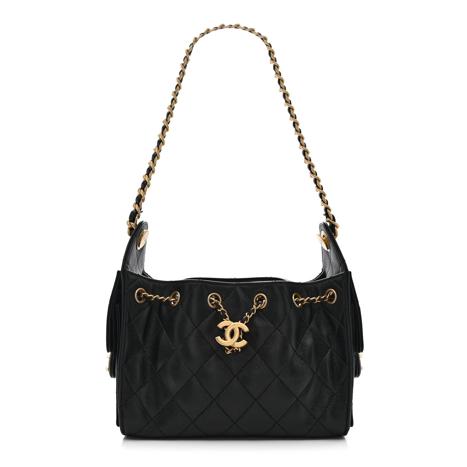 Chanel Caviar Quilted Mini Chanel 25 Handbag Black 1 of 12