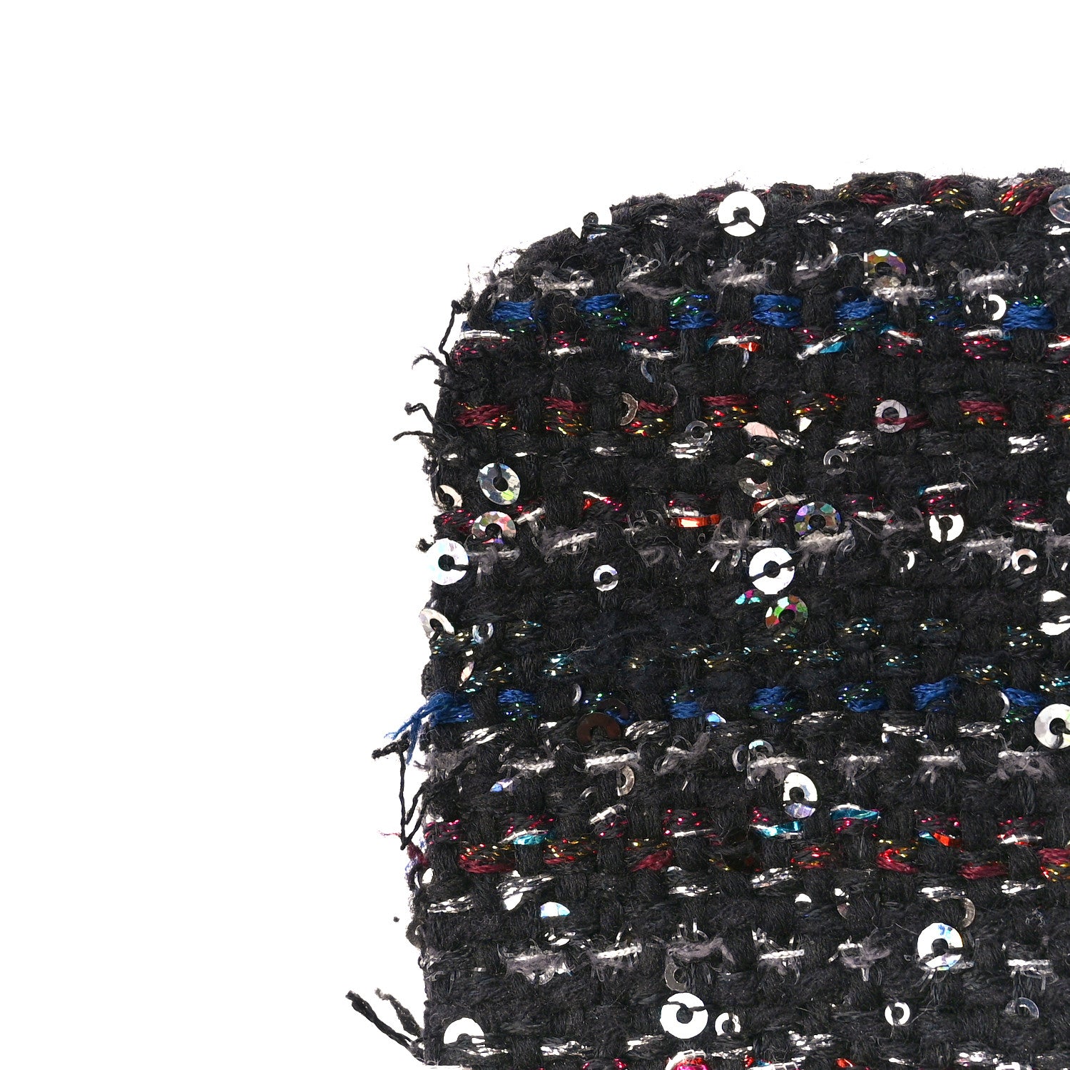 Chanel Tweed Sequin Mini Coco Handle Flap Black 13 of 13