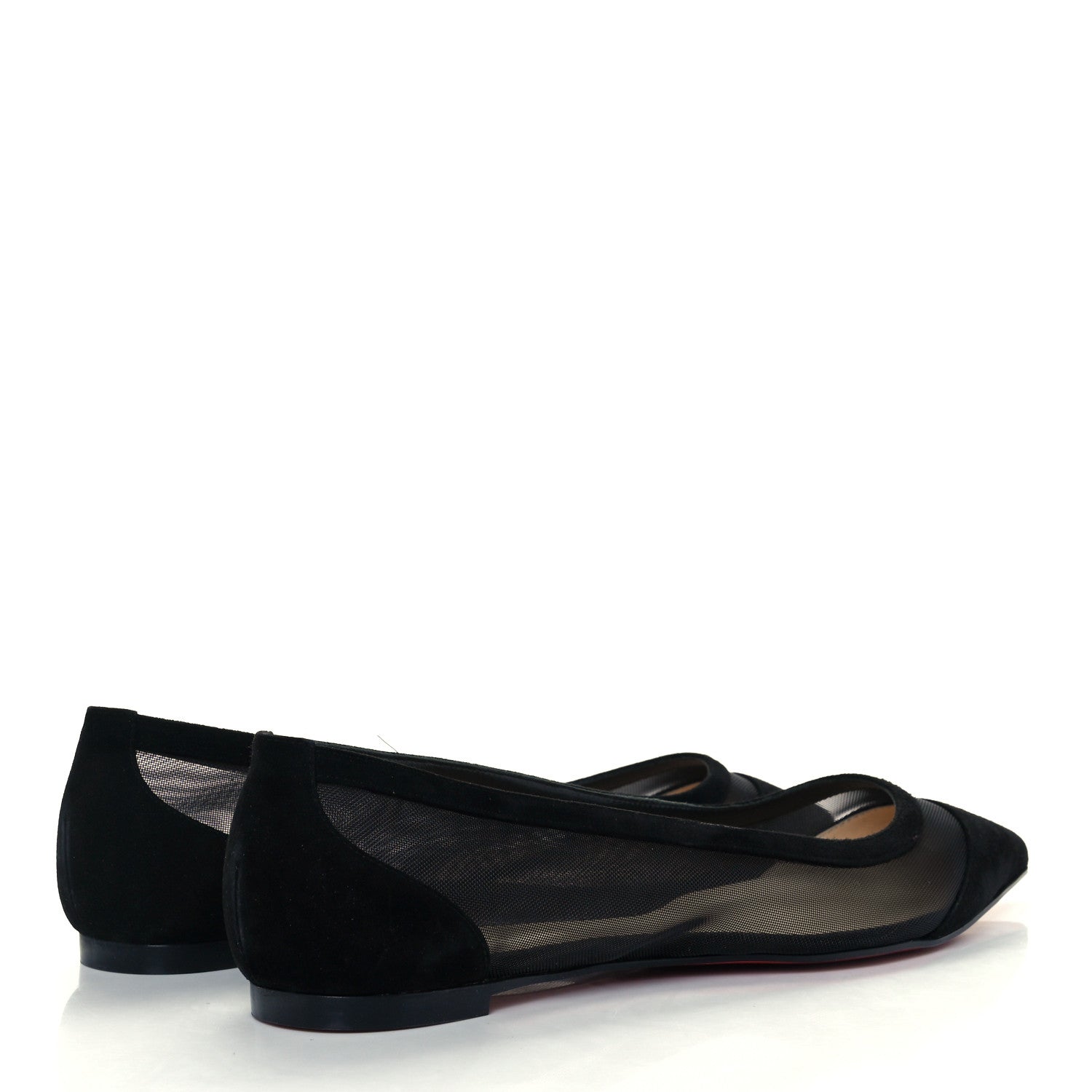 Christian Louboutin Veau Velours Rete Galativi Flats 41.5 Black 4 of 10