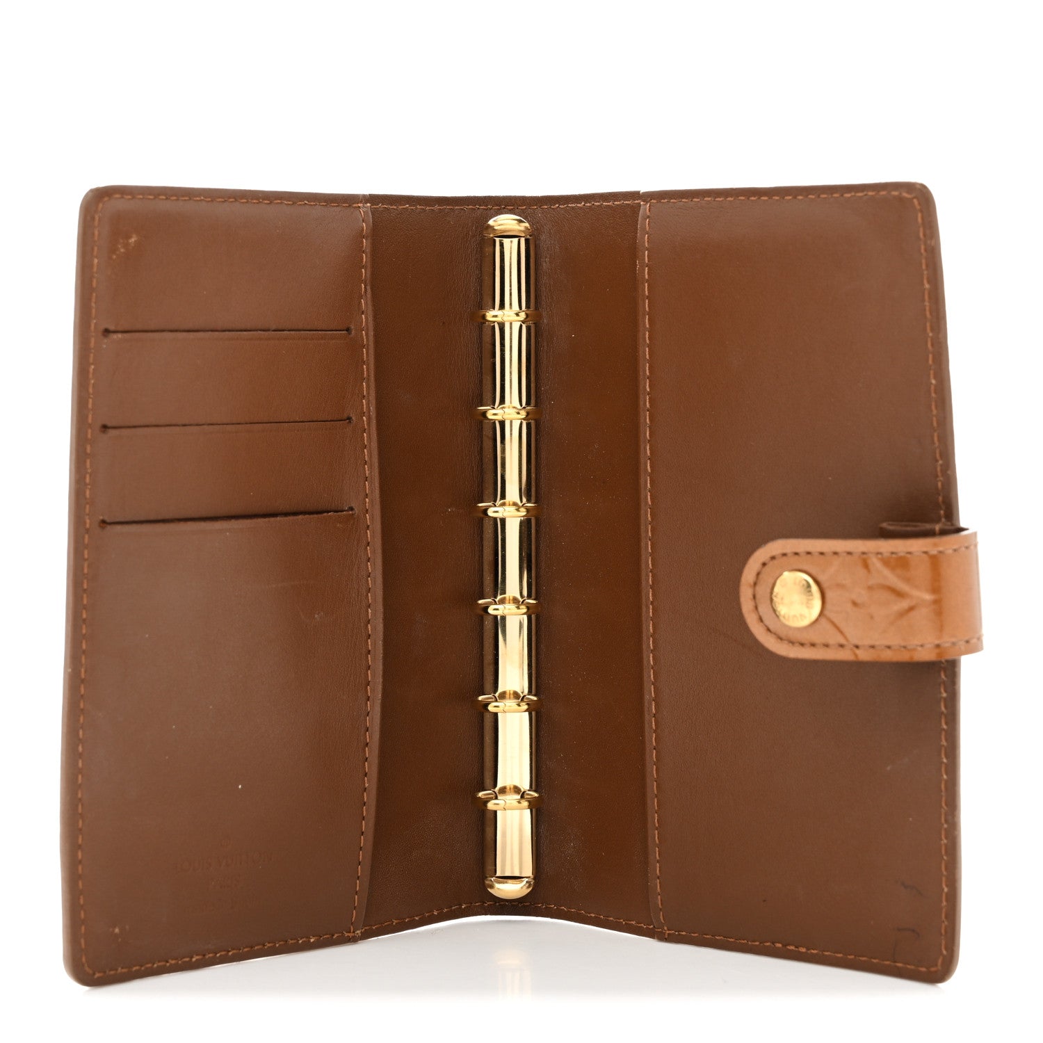Louis Vuitton Vernis Small Ring Agenda Cover Bronze 5 of 7