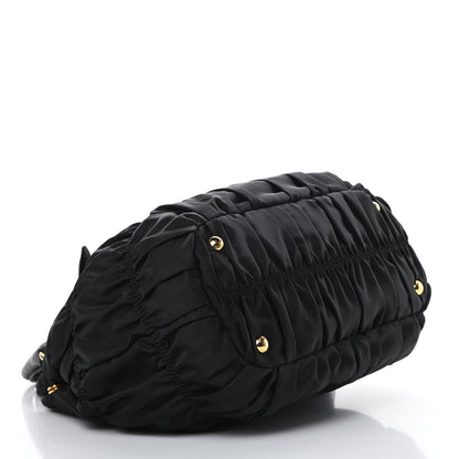 Prada Tessuto Nylon Gaufre Tote Black 4 of 10