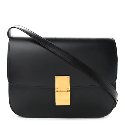 Celine Box Calfskin Medium Classic Box Flap Bag Black 1 of 12