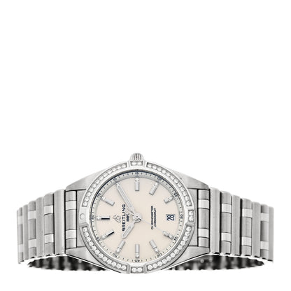Breitling Stainless Steel Diamond Bezel 32mm Chronomat Quartz Watch Silver A77310591A1A1 2 of 5